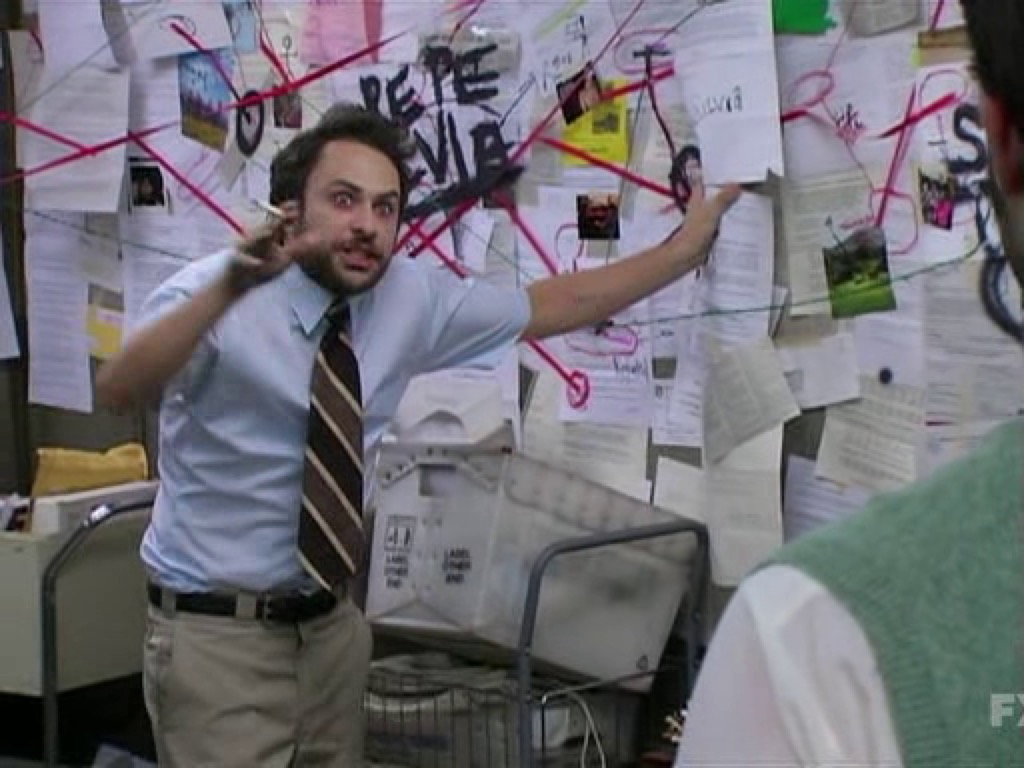 The investigation board meme